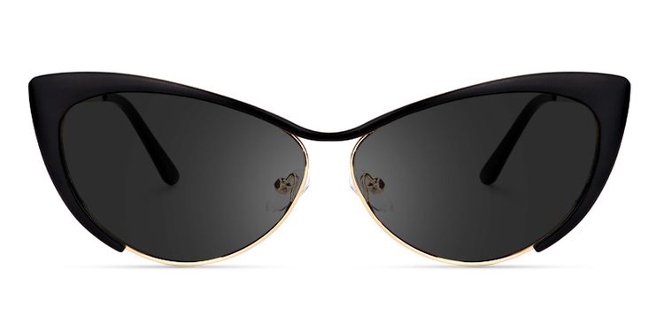 Ellen Cateye Black Sunglasses