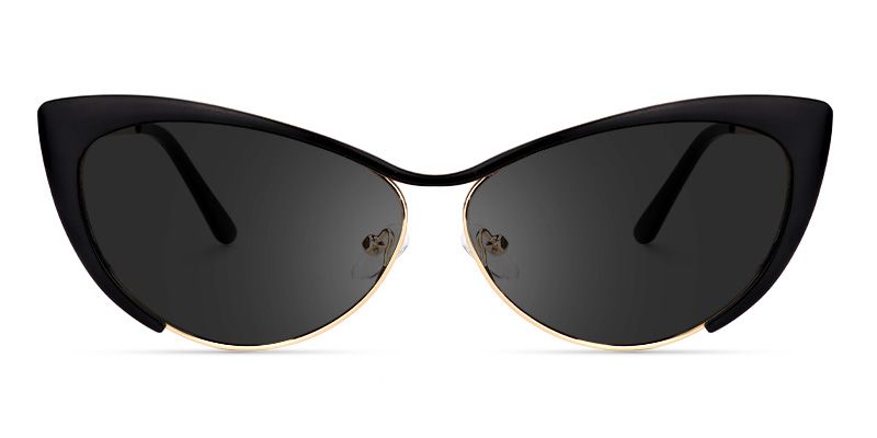 Ellen Black Cat Eye Sunglasses to Frame Your Face | ZEELOOL0