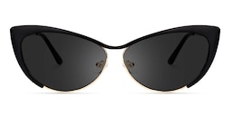 Ellen Cateye Black Sunglasses0