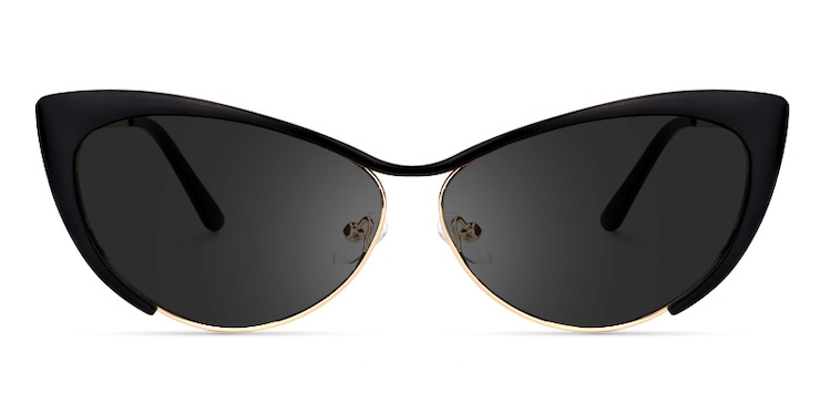 Ellen Cateye Black Sunglasses