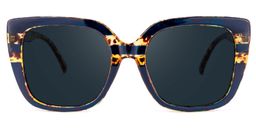 Brenda Square Dark-Blue Sunglasses0