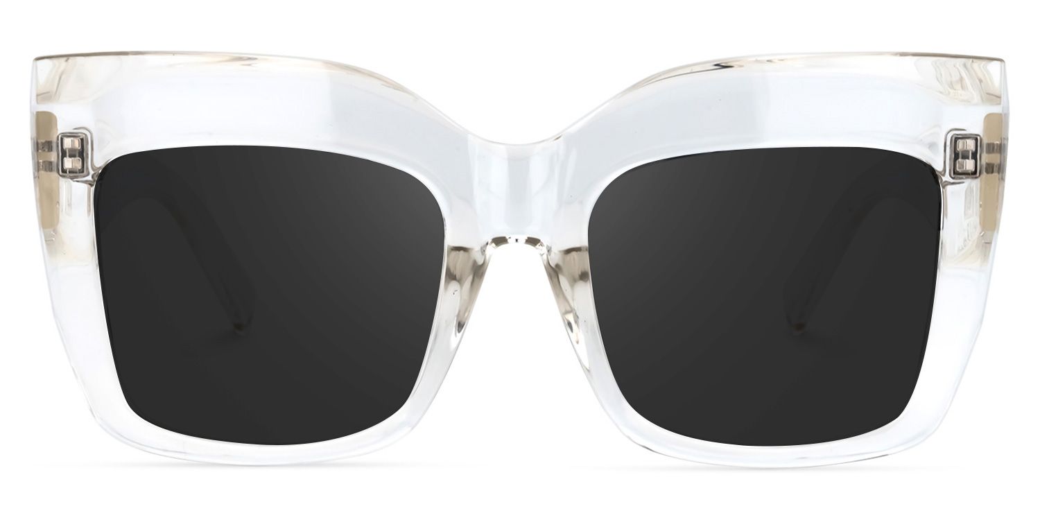 Alberta Plastic Clear Frame Sunglasses | ZEELOOL0