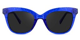 Santiago Cateye Blue Sunglasses0