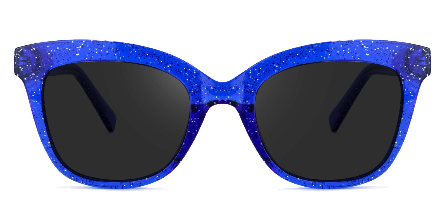 Santiago Cateye Blue Sunglasses | Zeelool Glasses0