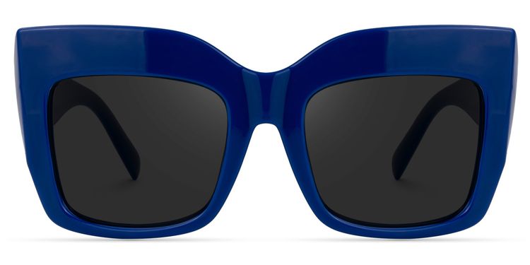 Alberta Cat Eye Blue Sunglasses