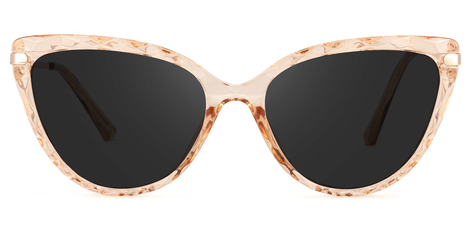 Lucas Cateye Beige Sunglasses | Zeelool Glasses0
