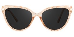 Lucas Cateye Beige Sunglasses0