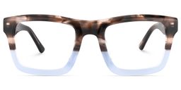 Riley Rectangle Brown Glasses0