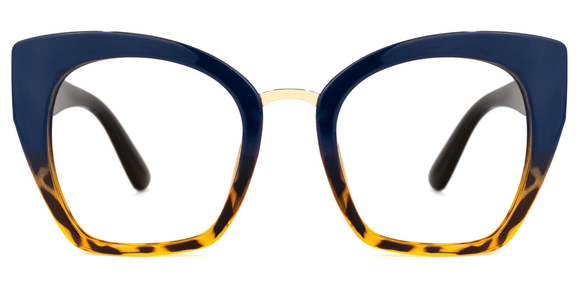 Denis Cat Eye Blue-Tortoise Glasses | Zeelool Glasses0