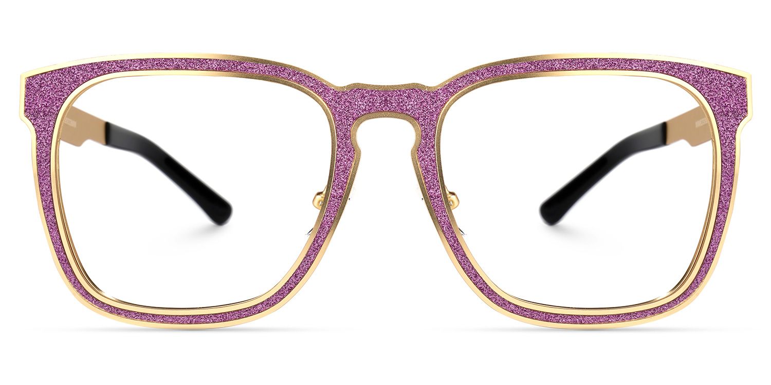 Joanne Rectangle Purple Glasses | Zeelool Glasses