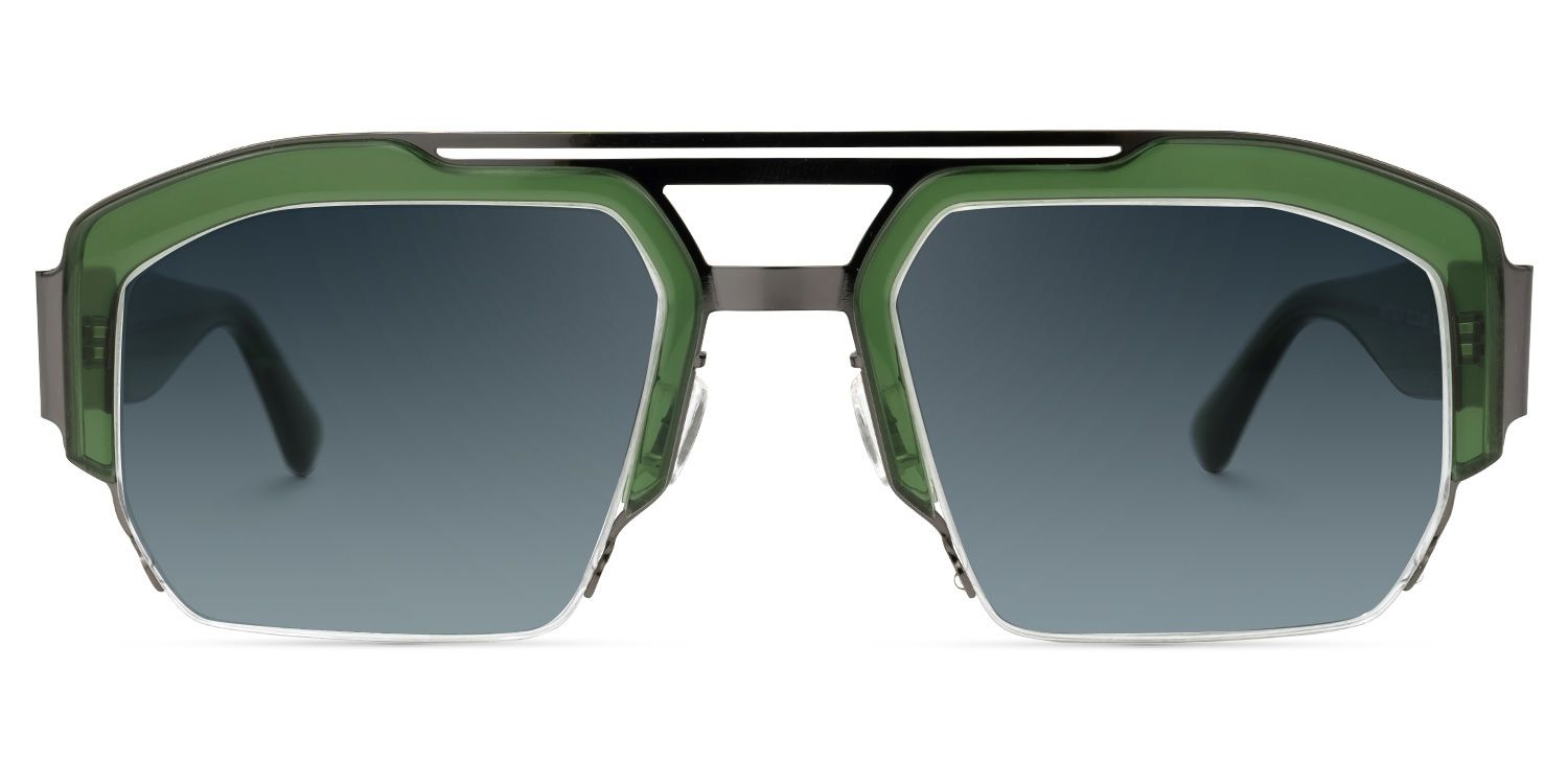 Curtis Aviator Green Sunglasses | Zeelool Glasses0