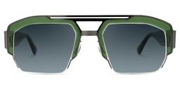 Curtis Aviator Green Sunglasses0