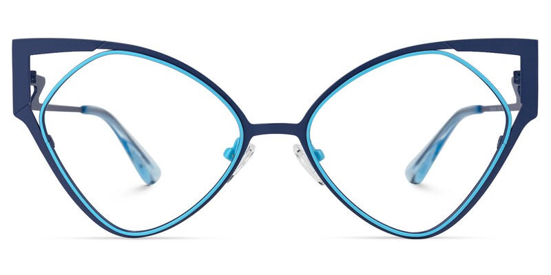 Eliana Cateye Blue Glasses | Zeelool Glasses0