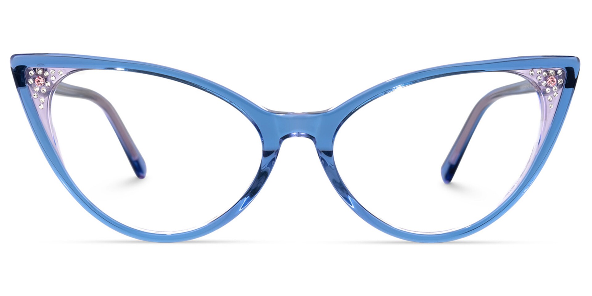 Renay Cateye Blue Glasses | Zeelool Glasses0