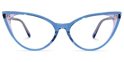 Renay Cateye Blue Glasses0