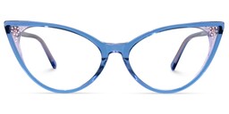 Renay Cateye Blue Glasses0
