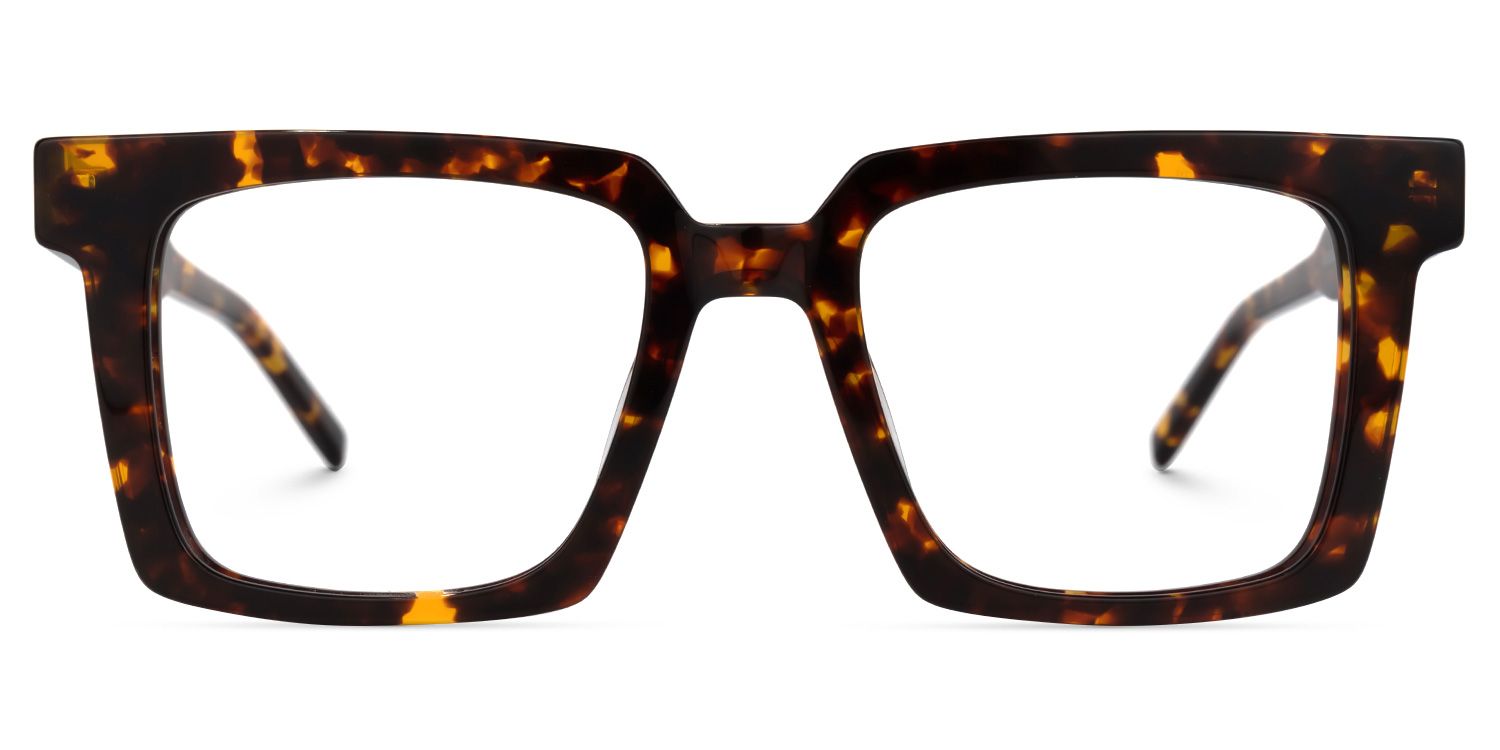 Mack Square Yellow-Tortoise Glasses | Zeelool Glasses0
