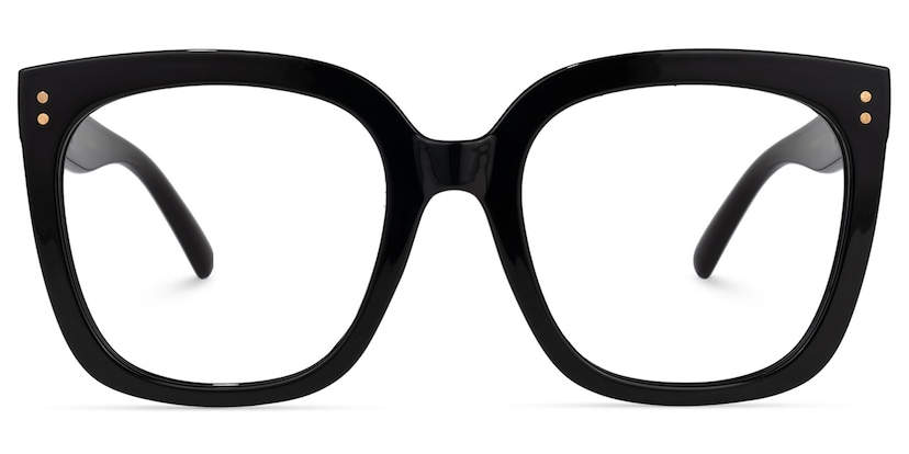 Ebony Square Black Glasses