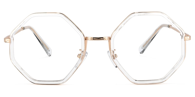 Nathaniel Geometric Crystal Glasses | Zeelool Glasses0