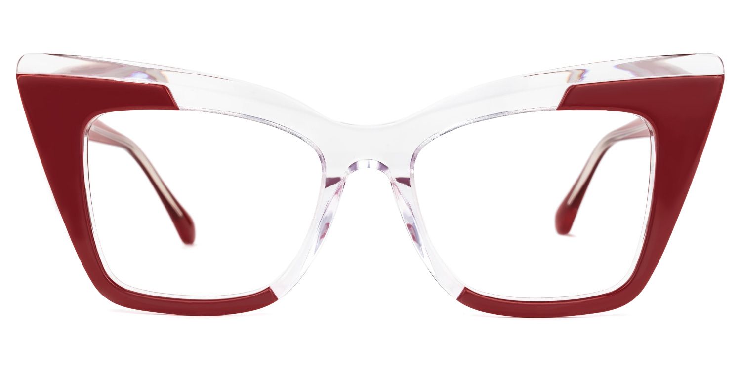 Mindya Cateye Red Glasses | Zeelool Glasses0