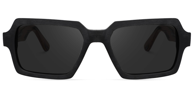 Arthur Geometric Black Sunglasses