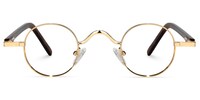 Cryssy Round Gold Glasses0