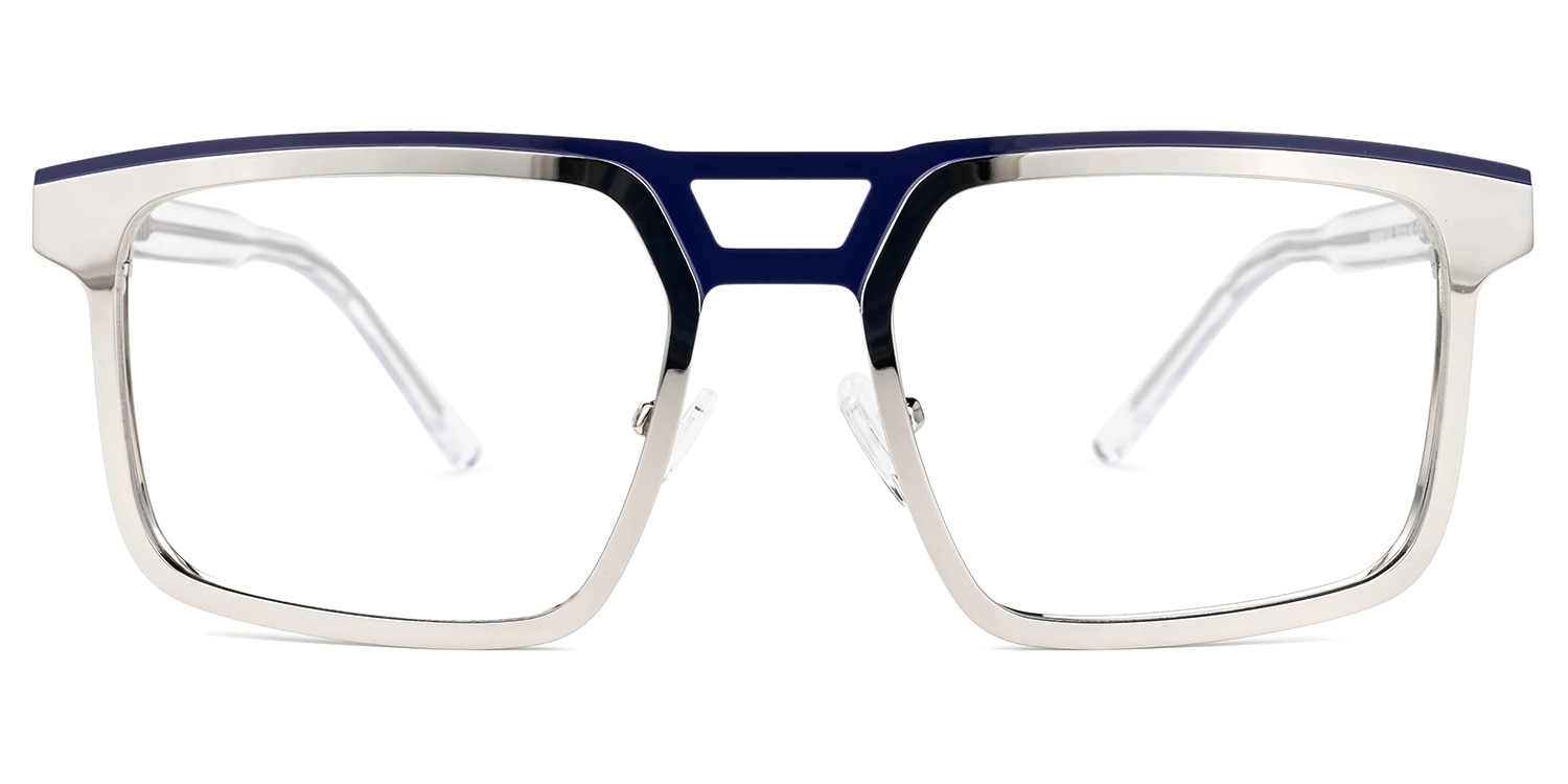 桂 Wirtz Geometric Silver Glasses | Zeelool Glasses