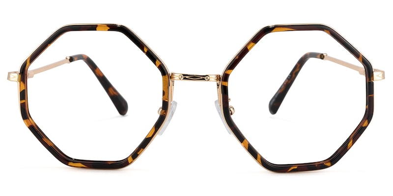 Nathaniel Geometric Tortoise Glasses | Zeelool Glasses0