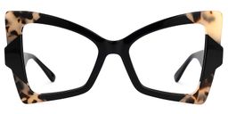 Joanie Geometric Black Glasses0