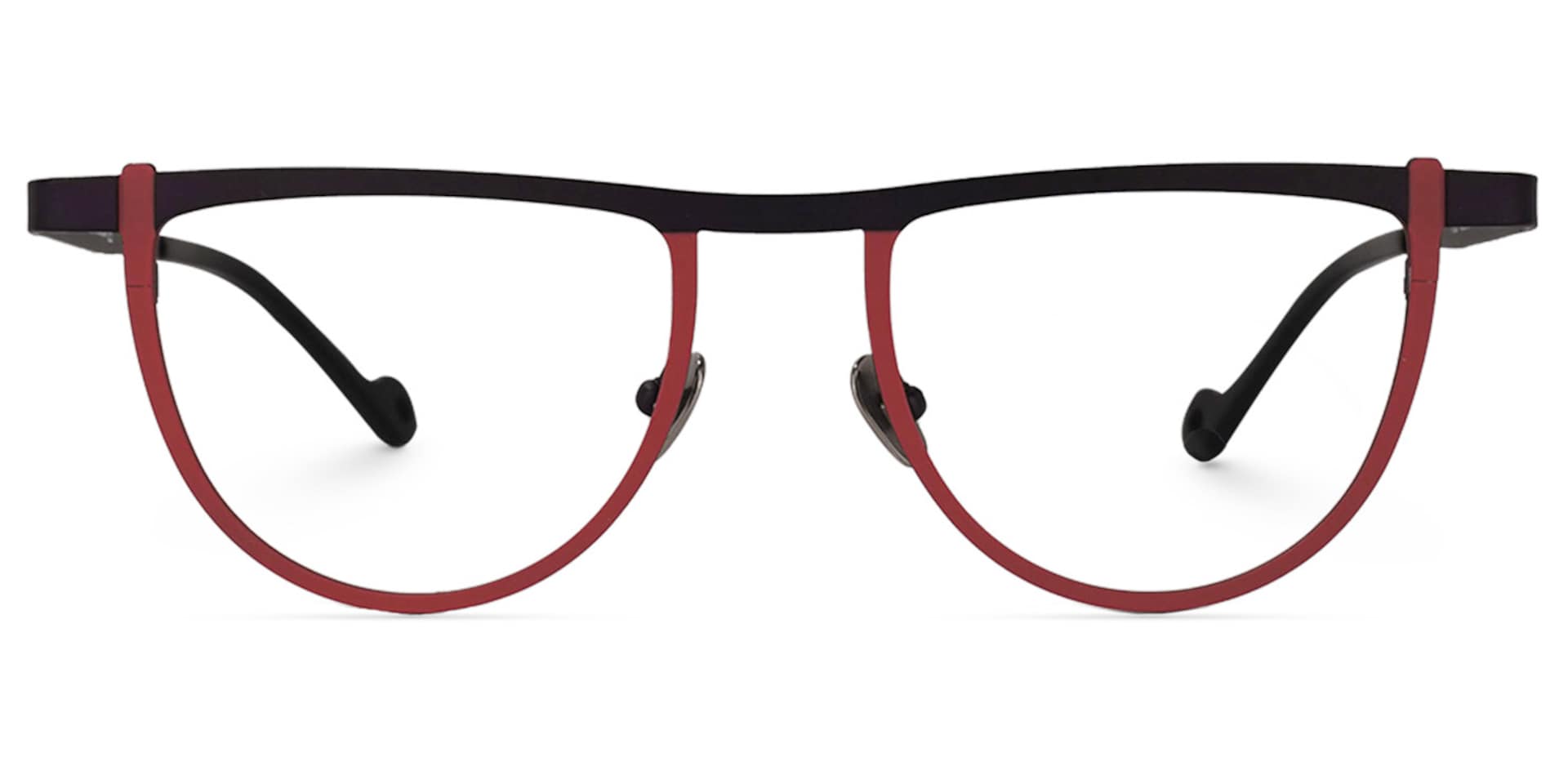 Chidera Geometric Red Glasses | Zeelool Glasses0