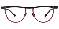 Chidera Geometric Red Glasses0