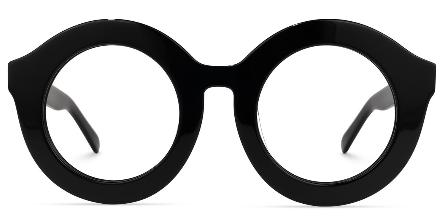Vilmary Round Black Glasses | Zeelool Glasses0