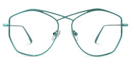 Raven Geometric Green Glasses0