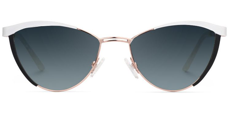 Sydney Cat Eye White Sunglasses
