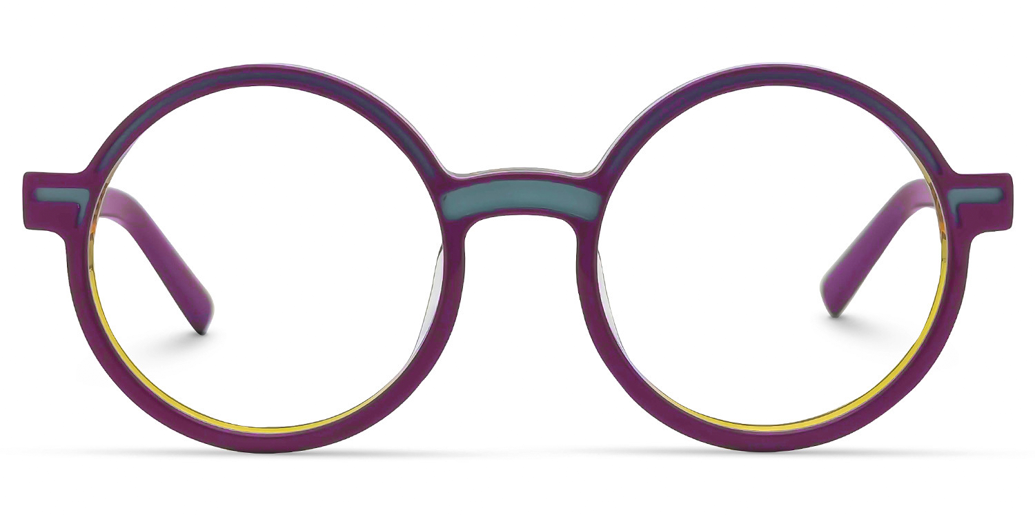 Chantel Round Purple Glasses | Zeelool Glasses0
