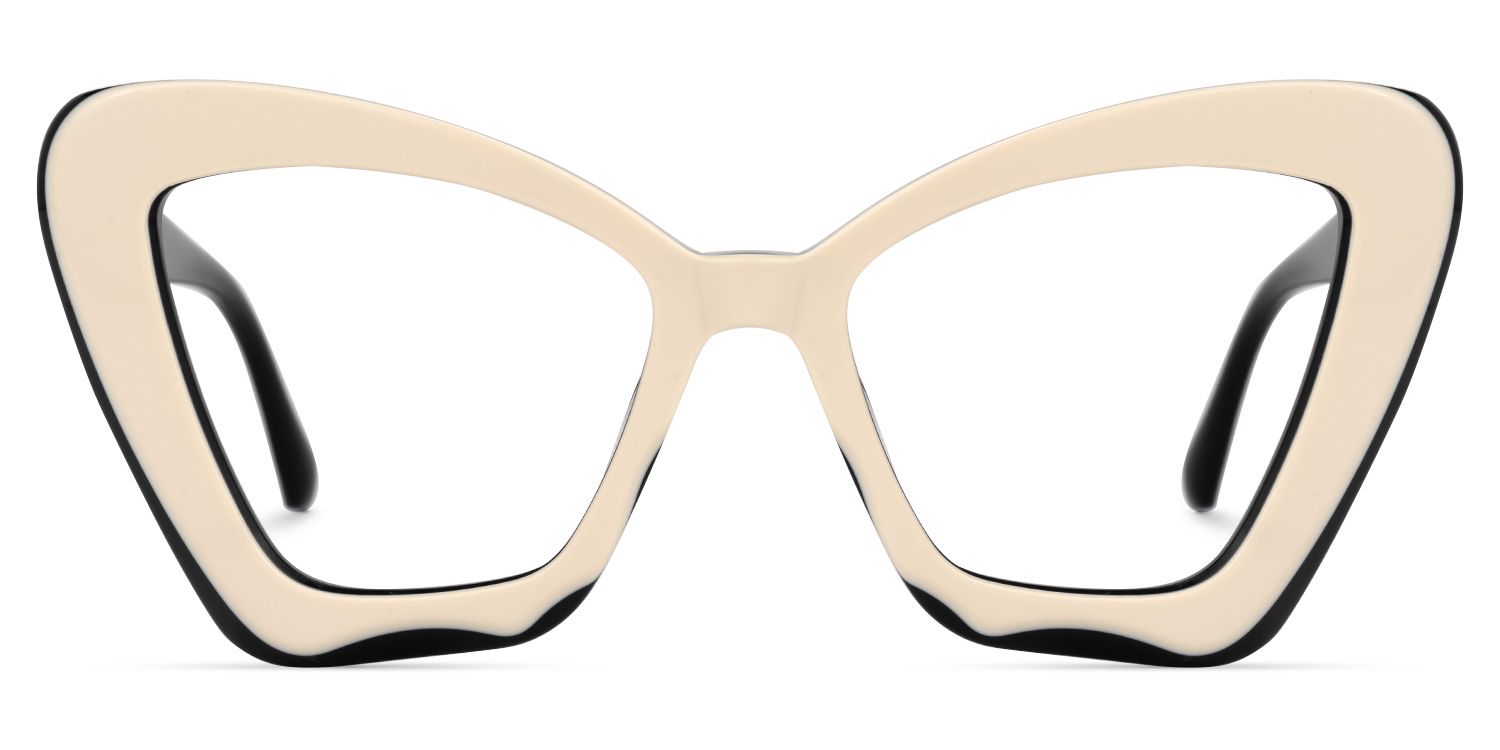 Pauline Cateye Milky Glasses | Zeelool Glasses0