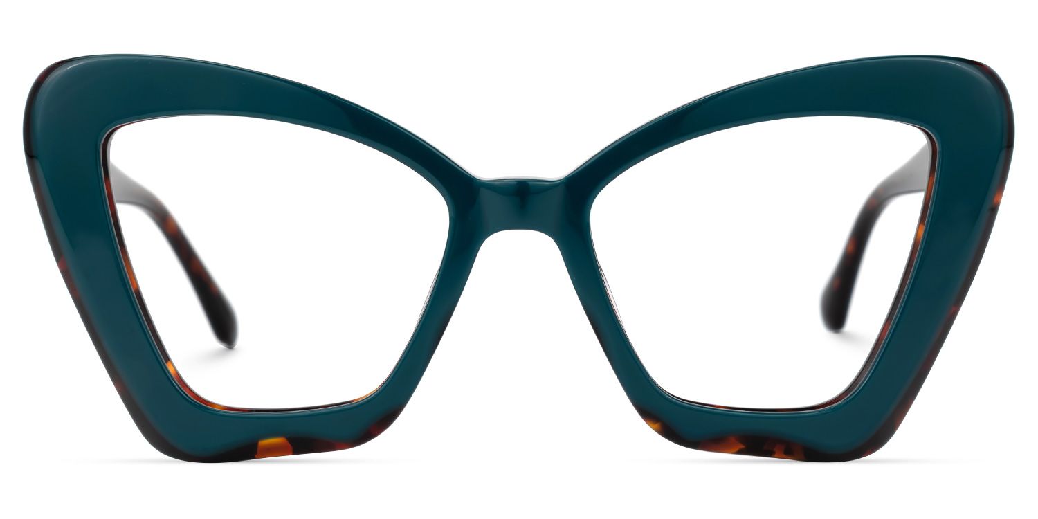 Pauline Cateye Green Glasses | Zeelool Glasses0