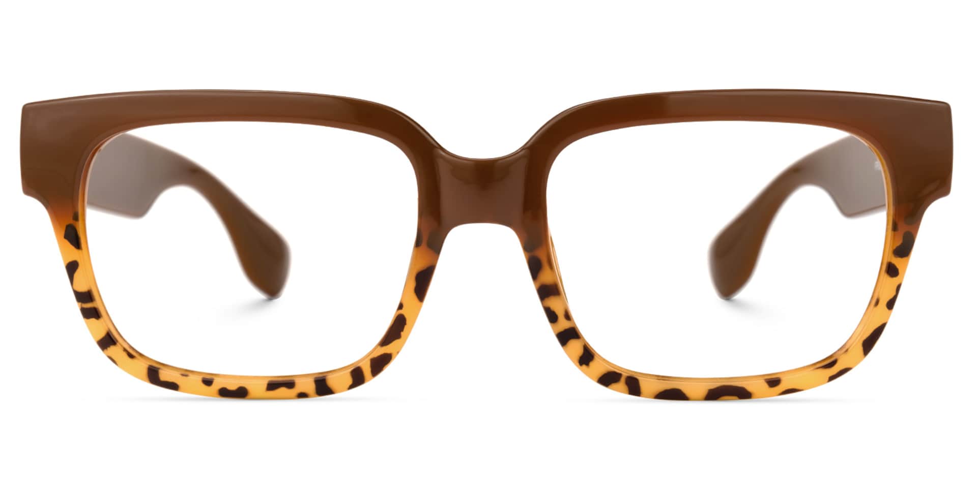 Colin Rectangle Brown Glasses | Zeelool Glasses0
