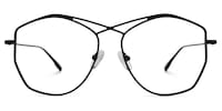Raven Geometric Black Glasses0