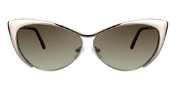 Ellen Cateye Silver Sunglasses0