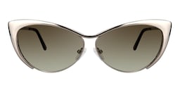 Ellen Cateye Silver Sunglasses0
