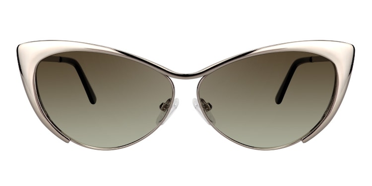 Ellen Cateye Silver Sunglasses