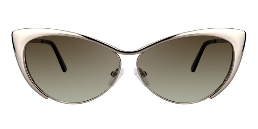 Ellen Cateye Silver Sunglasses