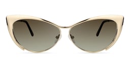 Ellen Cateye Gold Sunglasses0