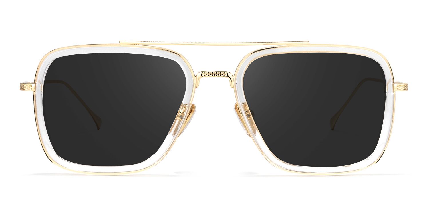 Gifford Aviator Clear Sunglasses | Zeelool Glasses0