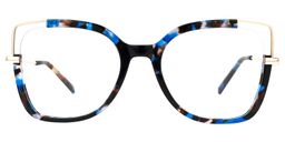Tuyen Square Blue-Tortoise Glasses0