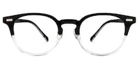 Luvinia Round Black-Crystal Glasses0