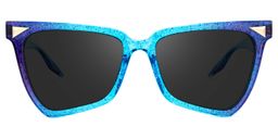Cicely Geometrical Blue Sunglasses0