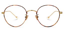 Kristina Round Tortoise Glasses0