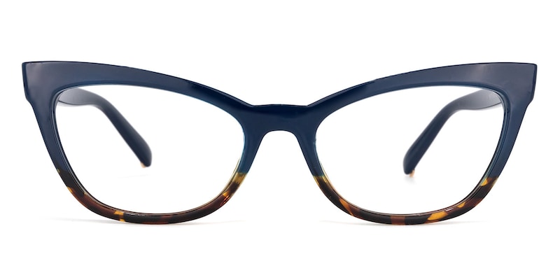 Ennis Cateye Dark-Blue Glasses | Zeelool Glasses0